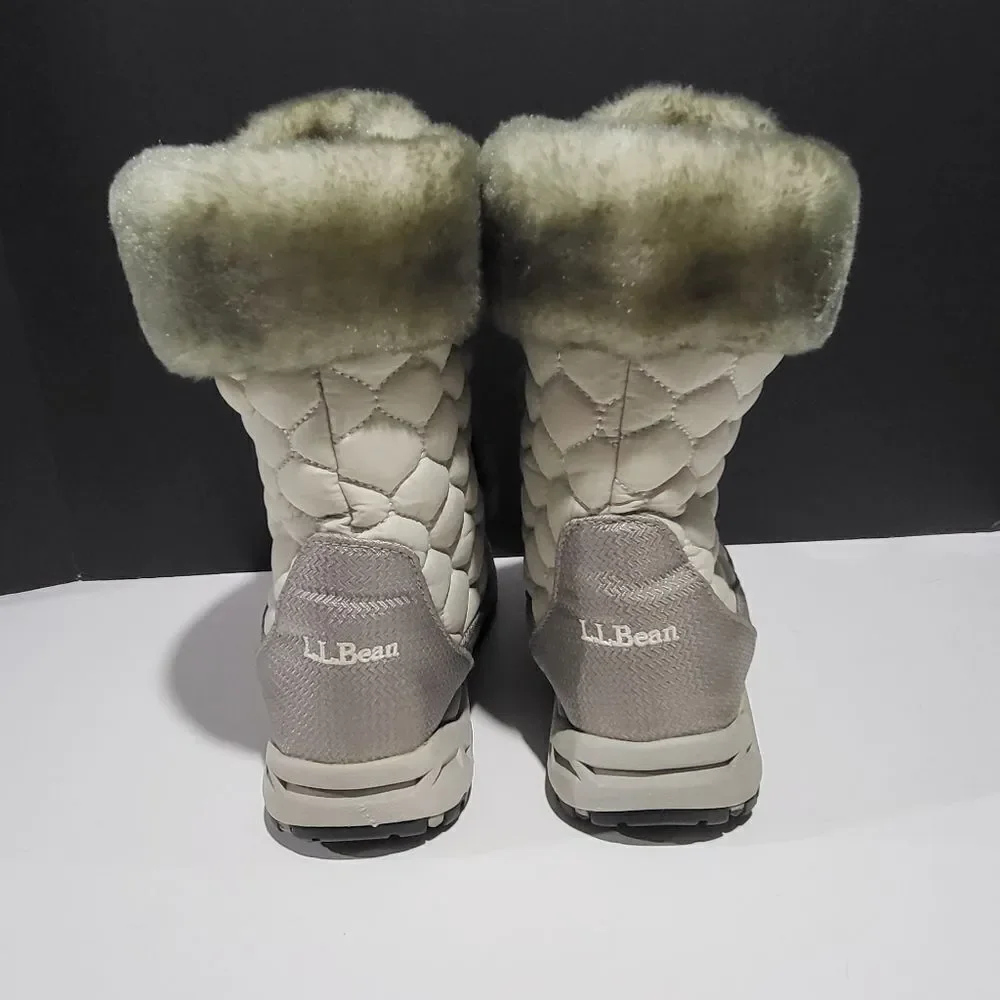 L.L.Bean Women's Quilted Winter Boots With Faux Fur